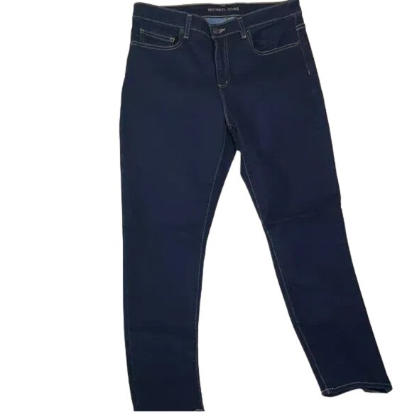 Michael Kors Women's Navy Izzy Skinny Jeans - Picture 1 of 6